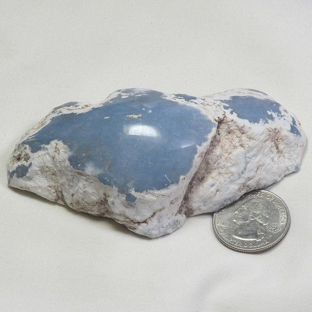 Top Polished Angelite Window from Peru