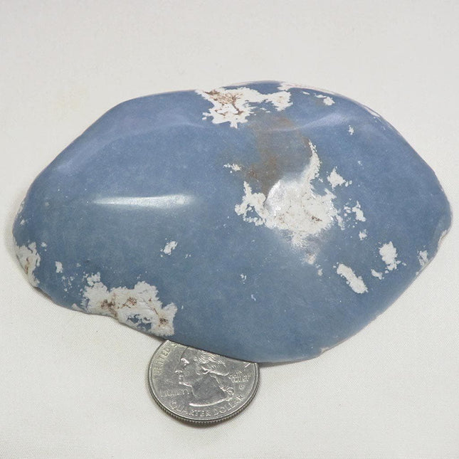 Top Polished Angelite Window from Peru