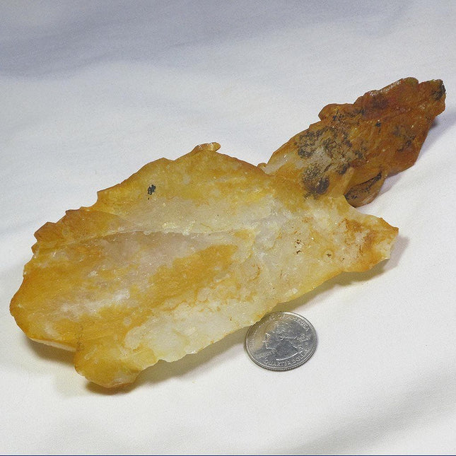 Arkansas Golden Healer Quartz Crystal Self-Healed Tabby Shard
