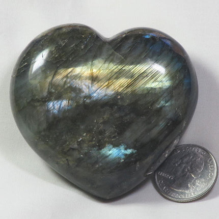 Polished Labradorite Heart from Madagascar