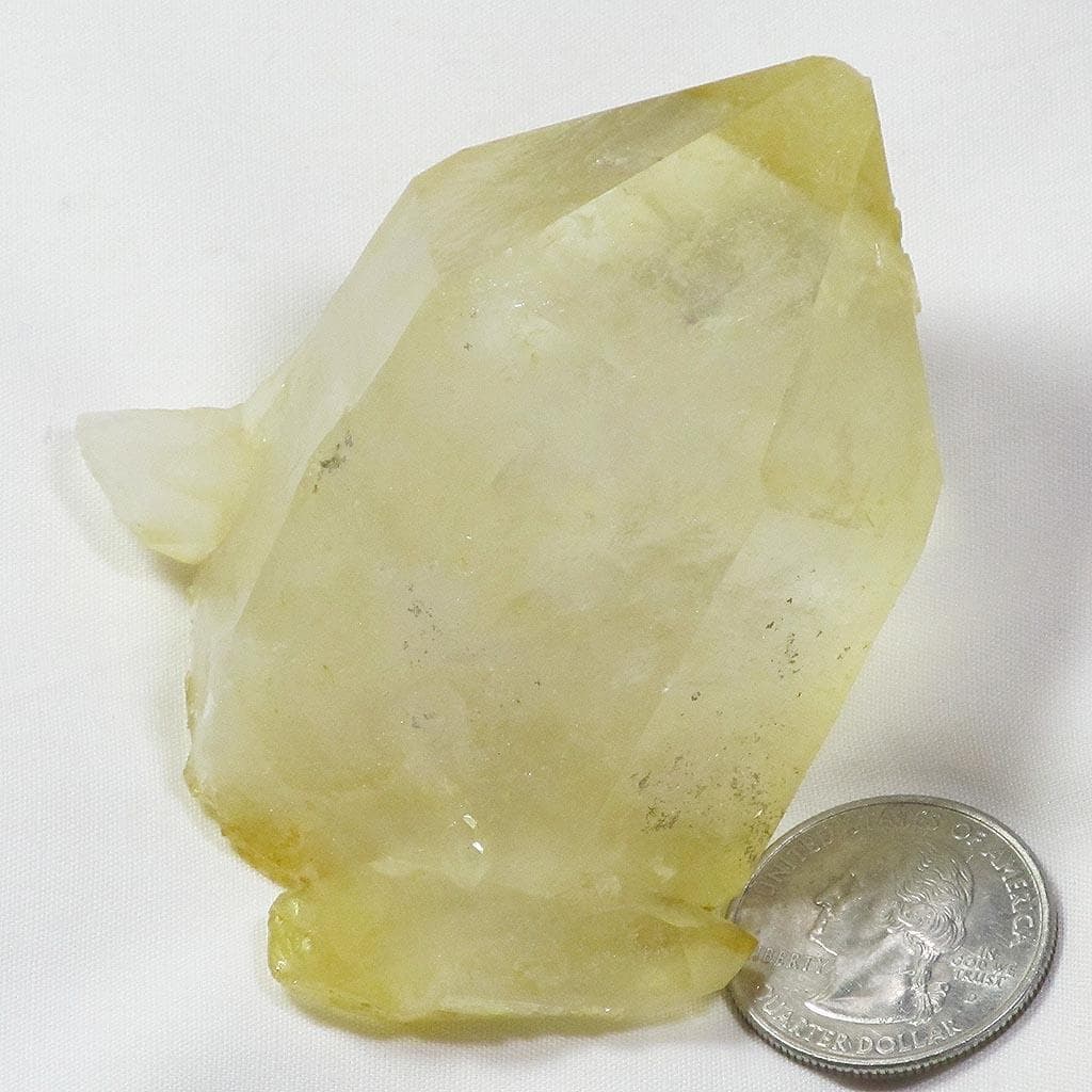 Arkansas Lemon Healer Quartz Crystal Point w/ Self-Healed Base