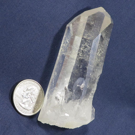 Arkansas Quartz Crystal Point with Time-Link Activation and Rainbow