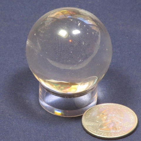 Polished Quartz Crystal Sphere Ball from Brazil