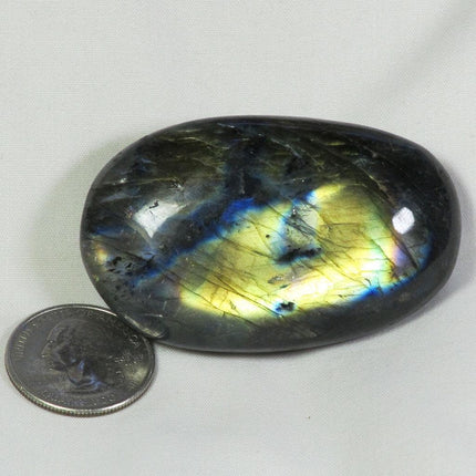 Polished Labradorite Palm Stone from Madagascar