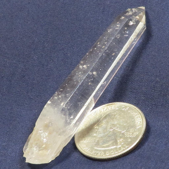 Singing Lemurian Quartz Crystal Point from Colombia