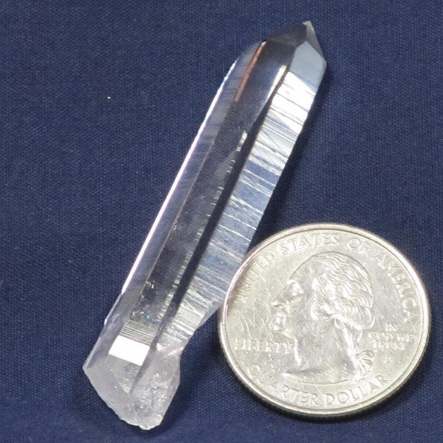 Singing Lemurian Quartz Crystal Point from Colombia