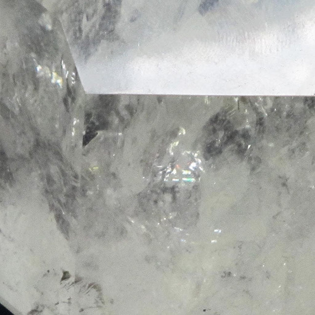 Polished Clear Quartz Crystal Point w/Time-Link & Rainbows from Brazil