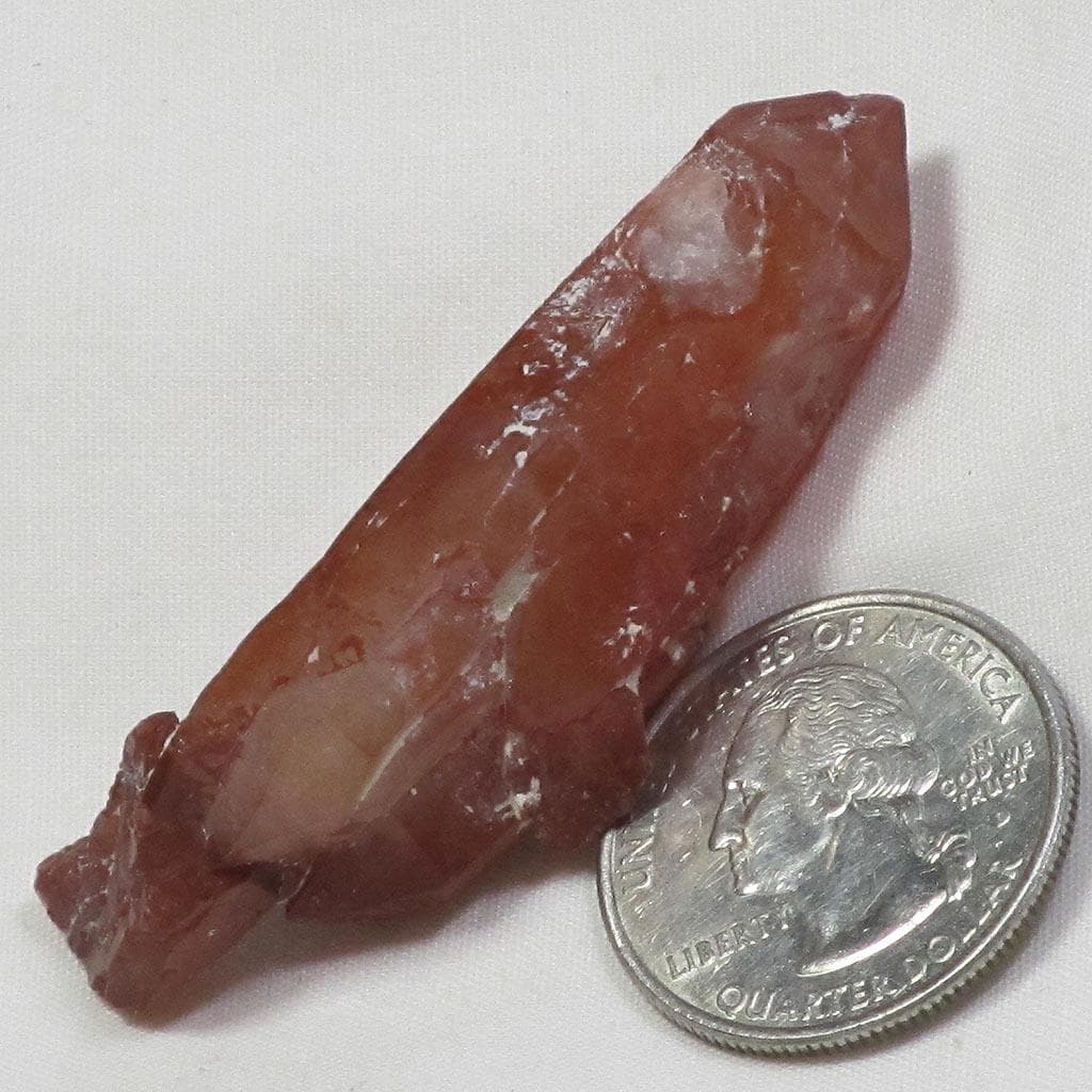 Red Quartz Crystal Double Terminated/ET Point from Morocco