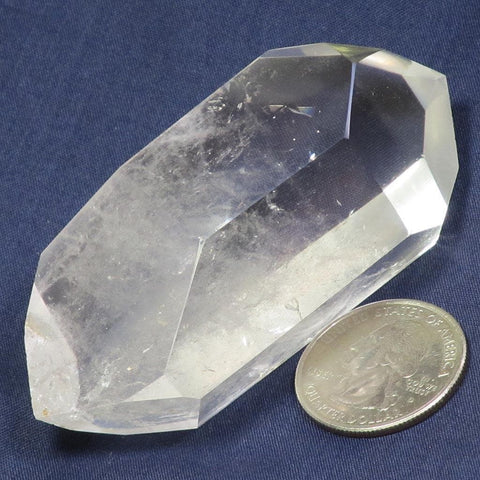 Polished Quartz Crystal Double Terminated Point with Time-Link