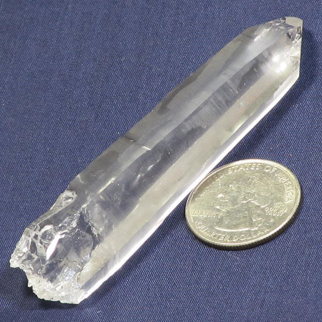 Lemurian Quartz Crystal Point from Brazil