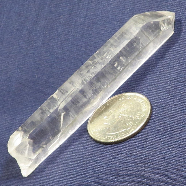 Lemurian Quartz Crystal Point from Brazil