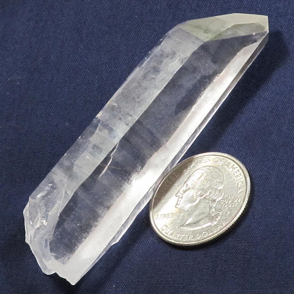 Lemurian Quartz Crystal Point w/ Time-Links & Rutile from Brazil