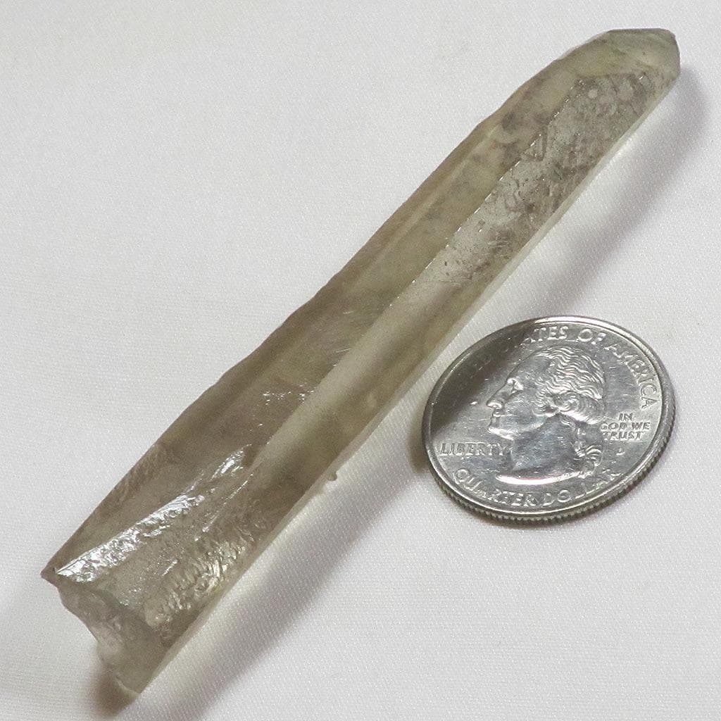 Smoky Lemurian Quartz Crystal Point w/ Time-Links & Etched from Brazil