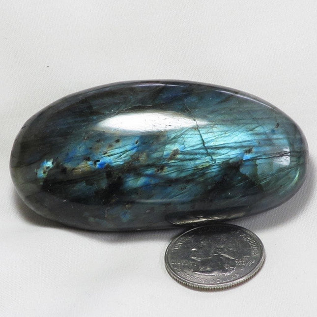 Polished Labradorite Palm Stone from Madagascar