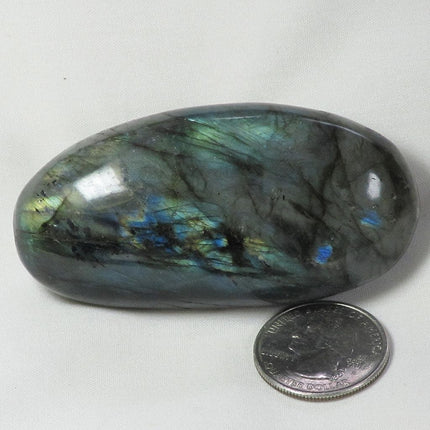Polished Labradorite Palm Stone from Madagascar