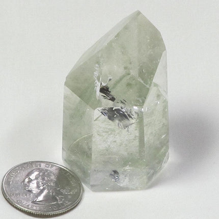 Polished Quartz Crystal Point w/ Phantoms & Rainbows from Brazil