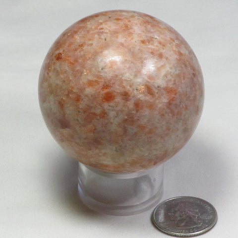 Polished Sunstone Sphere Ball from India