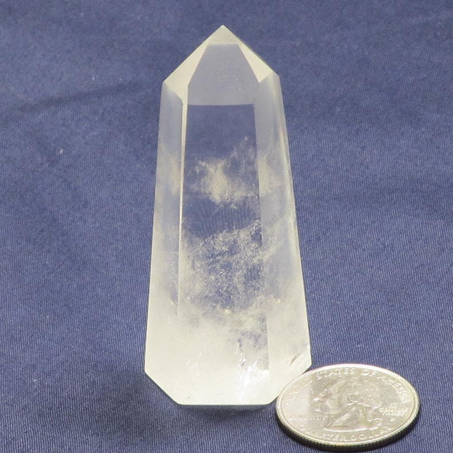 Polished Quartz Crystal Generator Point from Madagascar