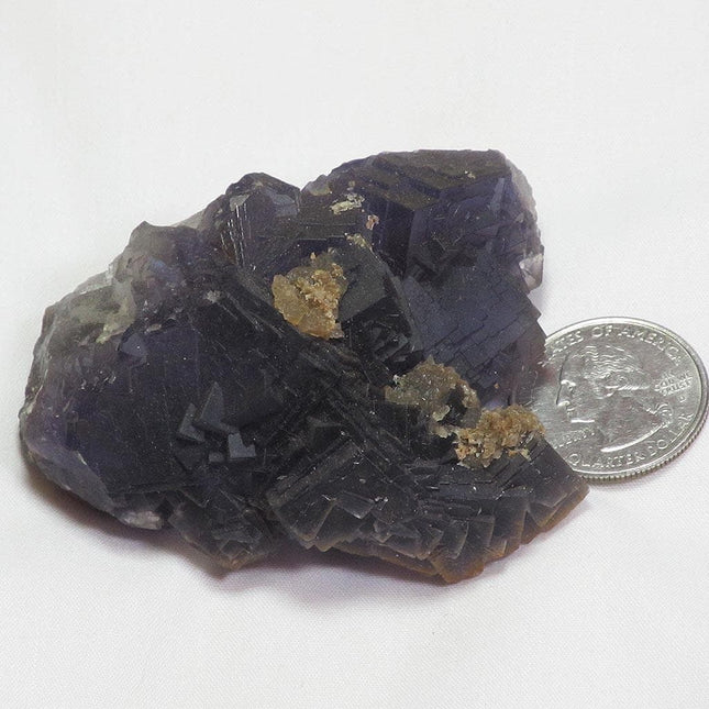 Purple and Cornflower Blue Fluorite Cluster from Pakistan