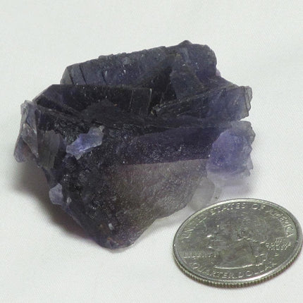 Purple and Grey Fluorite Cluster from Pakistan