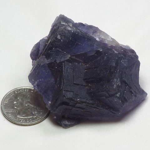 Purple and Clear Fluorite Cluster from Pakistan