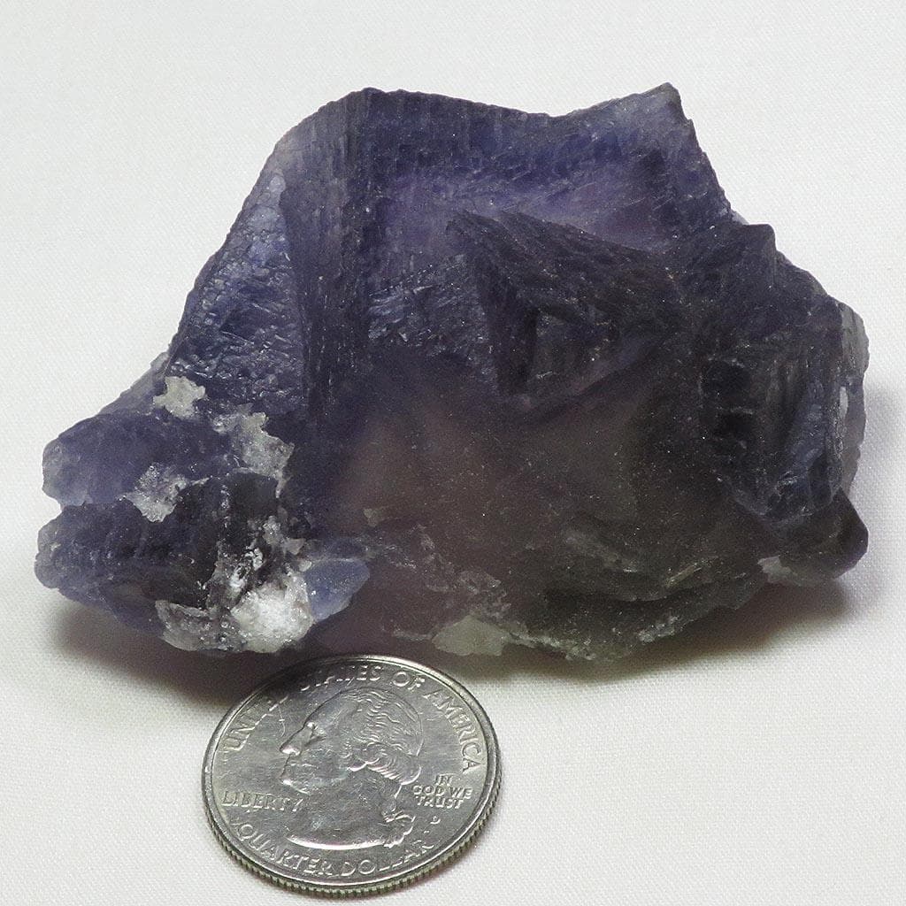 Purple and Clear Fluorite Cluster from Pakistan