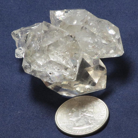 Herkimer Diamond Cluster with Rainbows from Herkimer County, NY