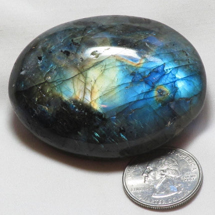 Polished Labradorite Palm Stone from Madagascar