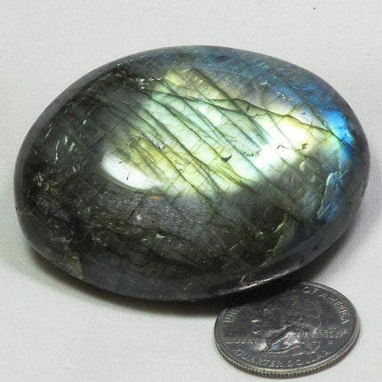Polished Labradorite Palm Stone from Madagascar