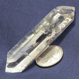Polished Quartz Crystal Double Terminated Point w/ Rainbow from Brazil