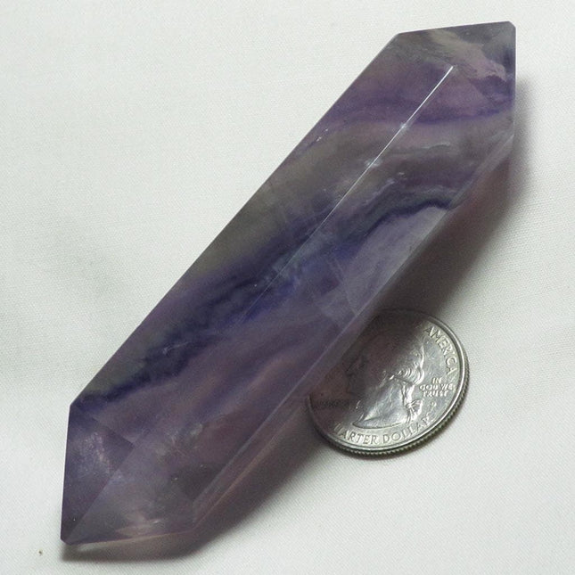 Polished Fluorite Double Terminated Generator Point from Central Africa