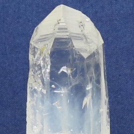 Blue Smoke Lemurian Quartz Crystal Point w/ Penetrators from Colombia