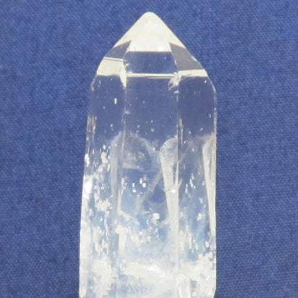 Blue Smoke Lemurian Quartz Crystal Point w/ Penetrators from Colombia