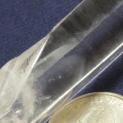 Singing Lemurian Quartz Crystal Phantom Point from Colombia