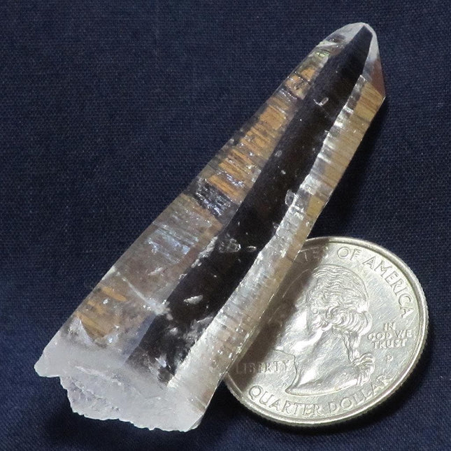 Singing Lemurian Quartz Crystal Point from Colombia