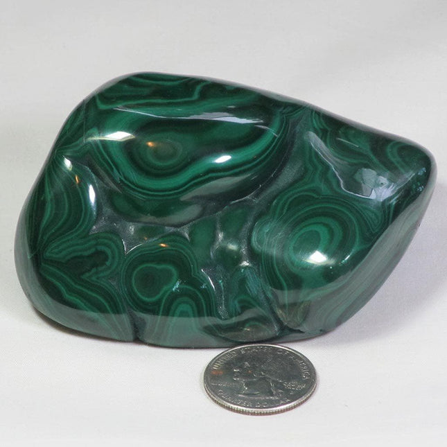 Polished Malachite Free Form from Congo
