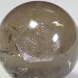 Polished Smoky Quartz Crystal Sphere Ball from Madagascar with Rainbow