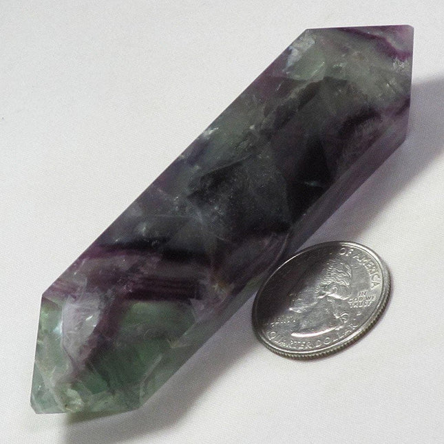 Polished Fluorite Double Terminated Generator Point from Central Africa