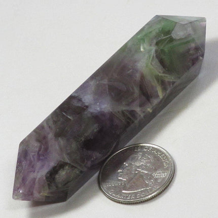 Polished Fluorite Double Terminated Generator Point from Central Africa