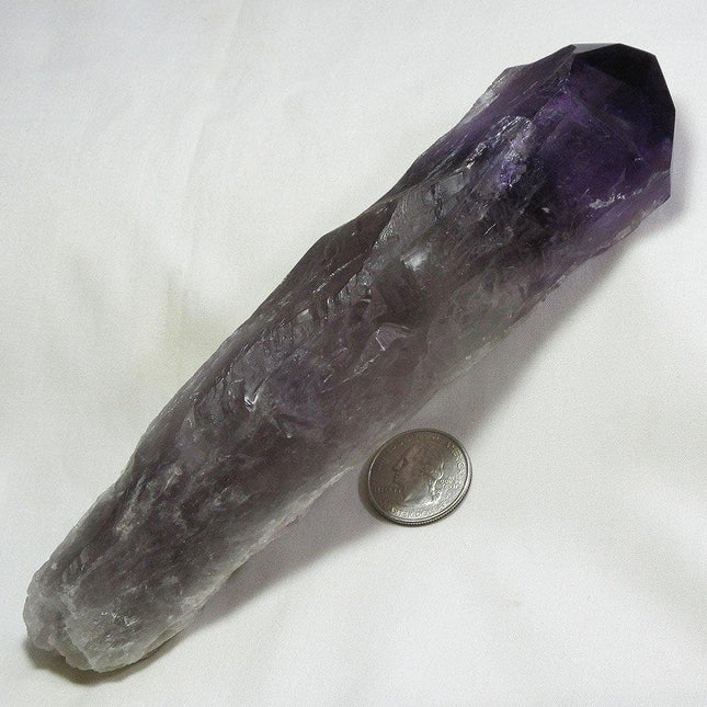 Smoky Amethyst Point with Phantoms from Bahia Brazil