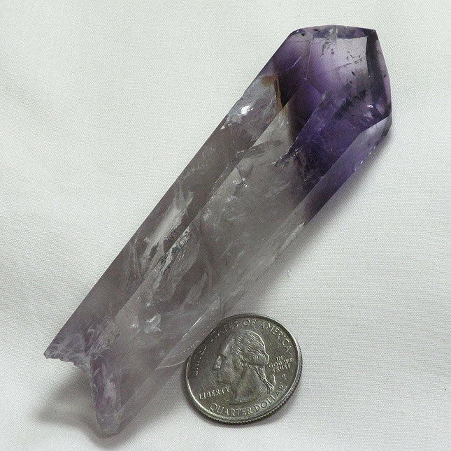 Polished Smoky Amethyst Point from Bahia Brazil
