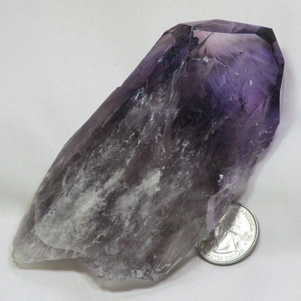 Smoky Amethyst Point with Phantoms from Bahia Brazil