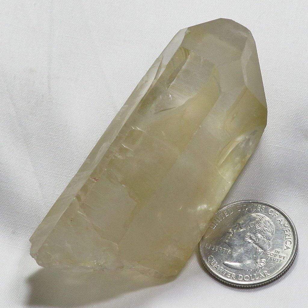 Golden Lemurian Quartz Crystal Point w/ Time-Link & Window Activation