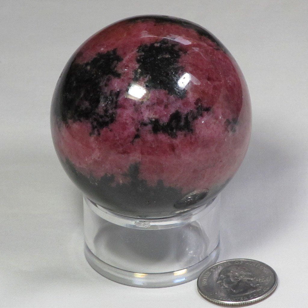 Polished Rhodonite Sphere Ball from Madagascar