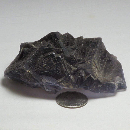 Cornflower Blue and Grey Fluorite Cluster from Pakistan