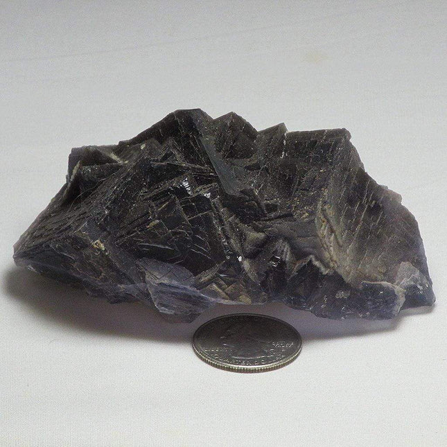 Cornflower Blue and Grey Fluorite Cluster from Pakistan