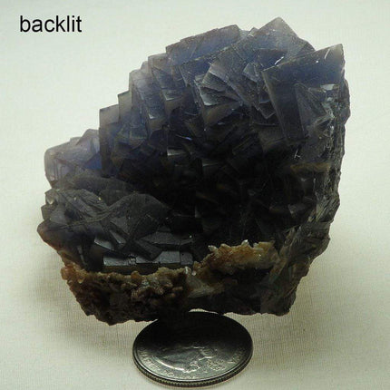 Cornflower Blue Fluorite Cluster from Pakistan