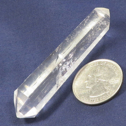 Polished Quartz Crystal Double Terminated Point from Brazil