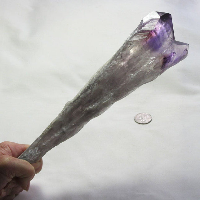 Smoky Amethyst Twin Point with Phantoms from Bahia Brazil