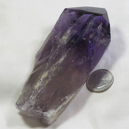 Smoky Amethyst Point with Phantoms from Bahia Brazil